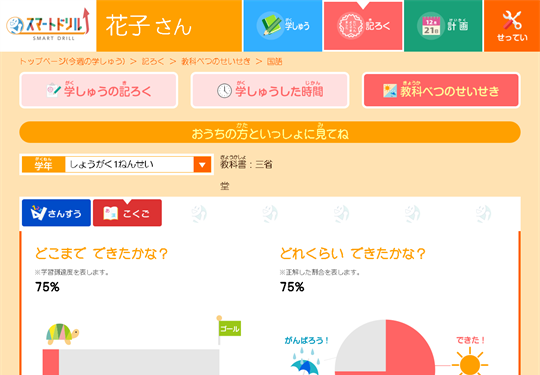 活動記録画面